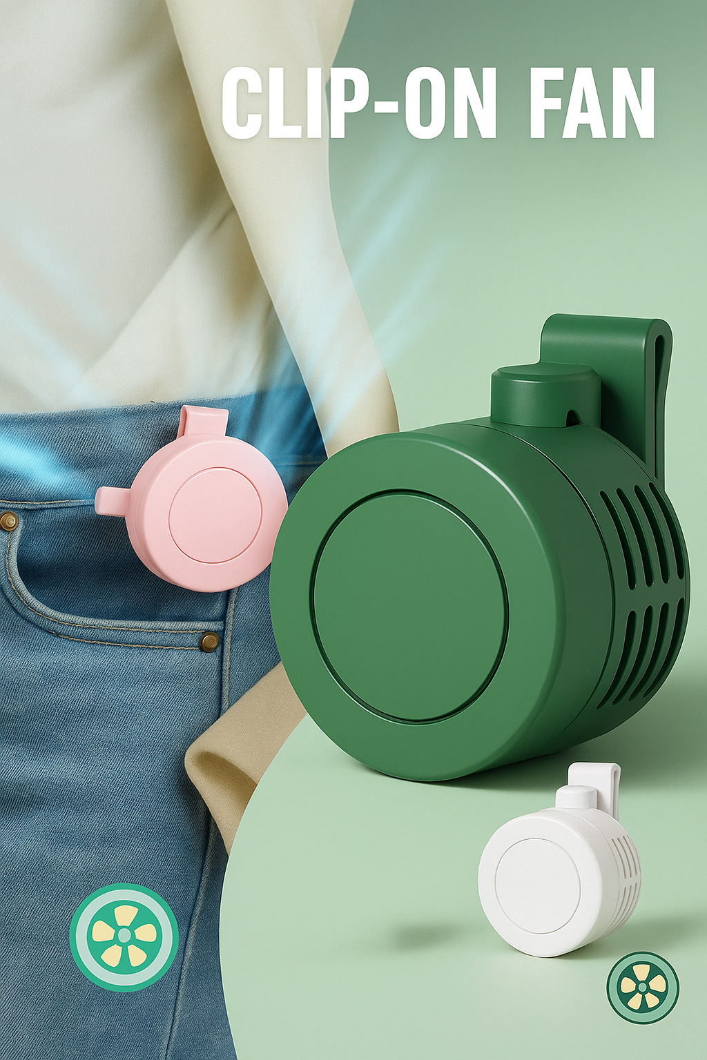 Mini Clip USB Fan™ — Stay cool everywhere